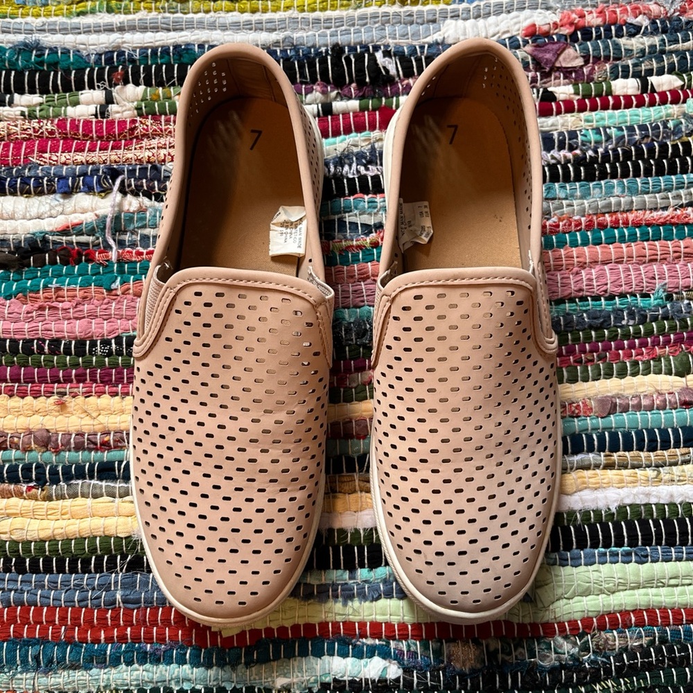 Perforated Slip-On Sneakers